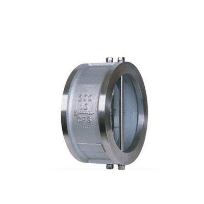 Double plate wafer double flange check valve