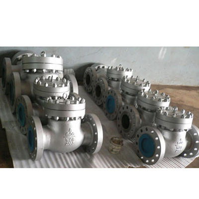 Flange connection of swing check valve